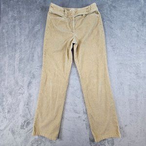 Talbots Pants Women's 8 Beige‎ Corduroy Stretch Casual Office Wear Comfort